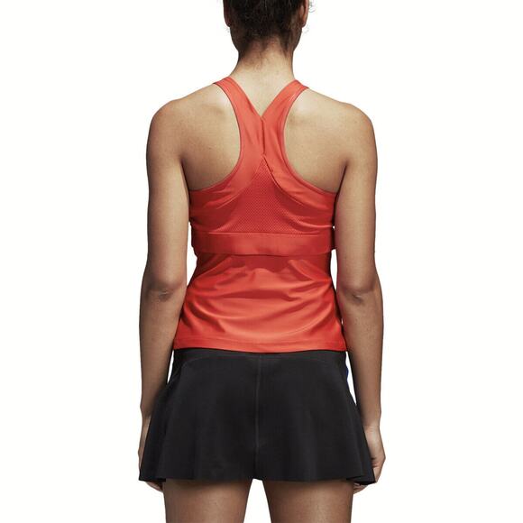 NWT Adidas x Stella McCartney Barricade Tennis Tank Dark Callistos Red Sz Medium - Picture 5 of 13